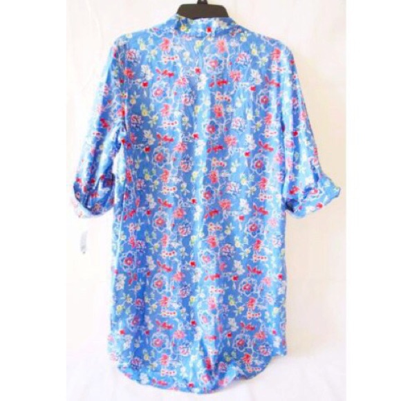 Ralph Lauren 3/4 Sleeve Roll Cuff His Sleepshirt - Picture 3 of 5